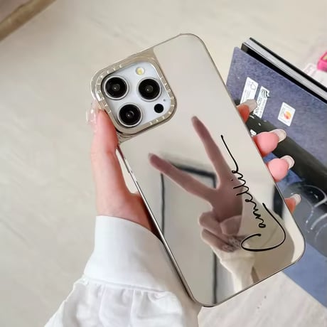K23016 ネームロゴミラーiPhoneケース