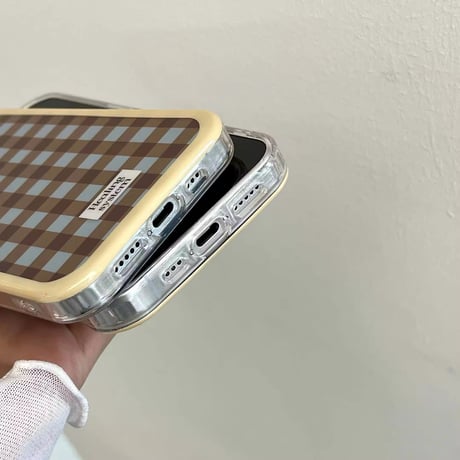S74465 レトロチェック iPhoneケース