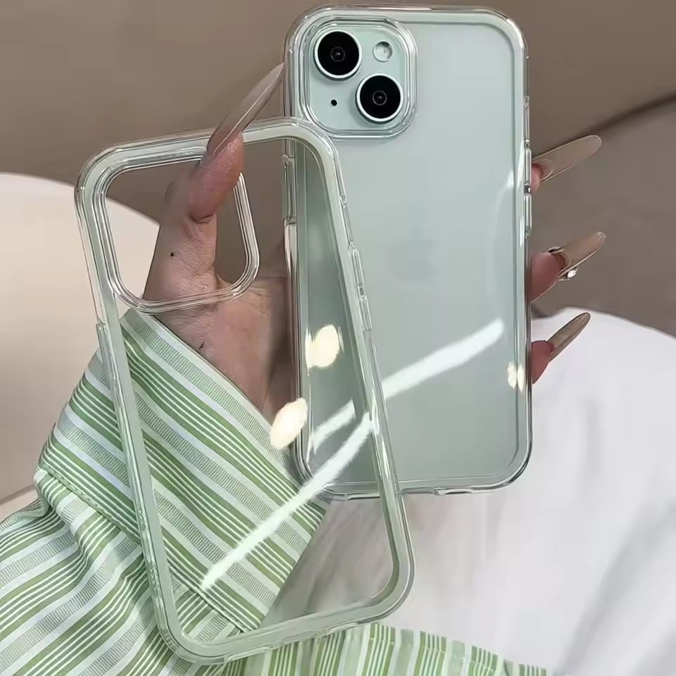 L62419 パステルフレーム クリアiPhoneケース | nanomita