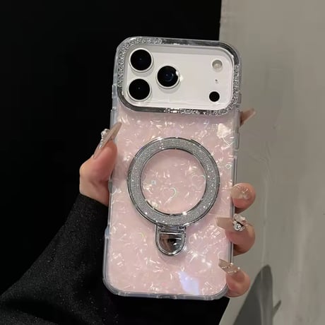 K22951 スパークルリンググリッター iPhoneケース（MagSafe対応）
