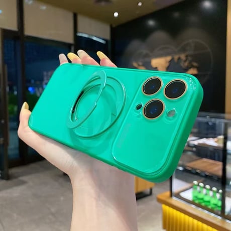 K23146 キャンディーカラー リング付きMagSafeケース