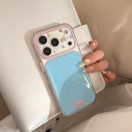 S75689 わんにゃんドットiPhoneケース
