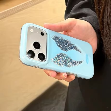 S75675 エンジェルウィンググリッター iPhoneケース