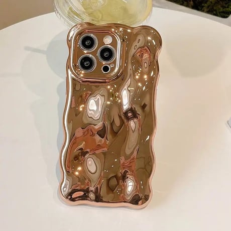 S73688  メルティウェーブ メタリックiPhoneケース