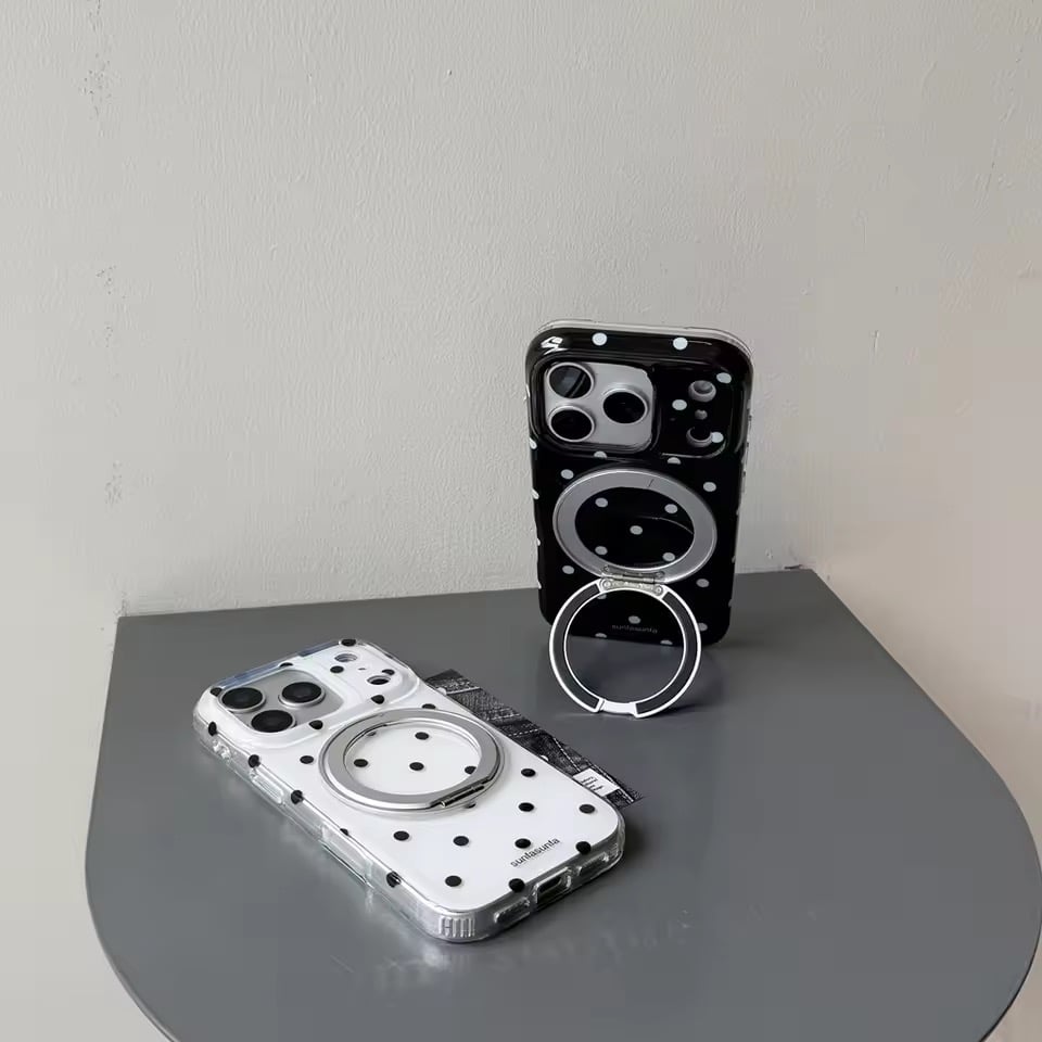 K23172 ドットリングスタンド iPhoneケース | nanomita