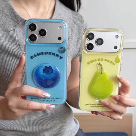 S75655 ぷっくりフルーツモチーフ iPhoneケース