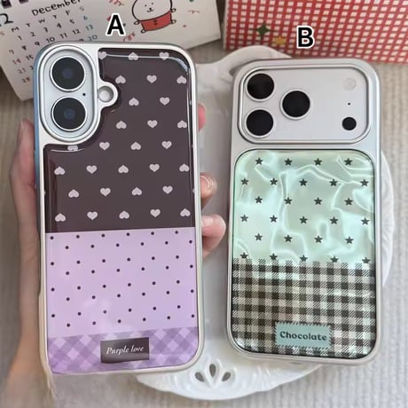 S75357 ショコラパッチワーク iPhoneケース