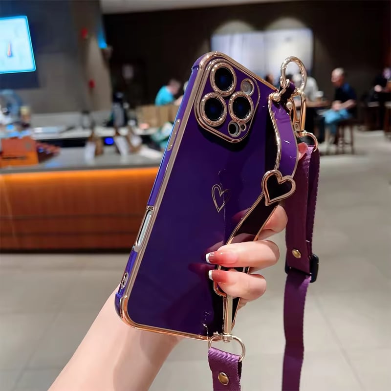 K22771 ハートショルダー付きiPhoneケース | nanomita