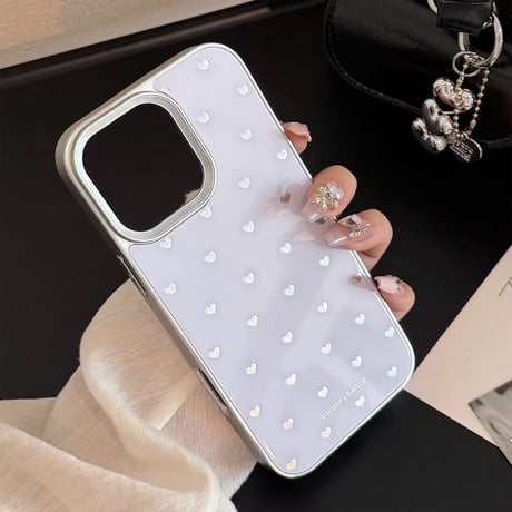 S74674 ぷちハートのシンプルiPhoneケース