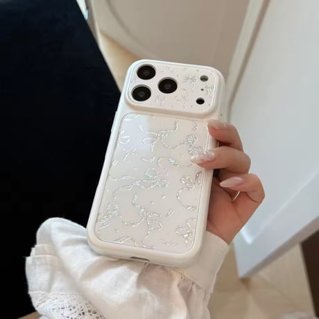 S75619 シルバーリボンiPhoneケース