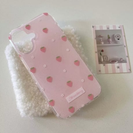 S74554 Strawberry Sparkle iPhoneケース