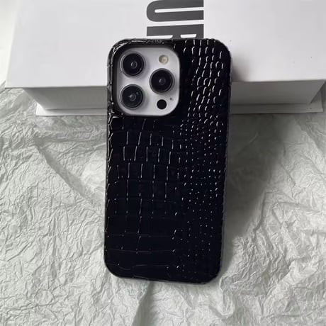 S74962 エレガントクロコ調 iPhoneケース