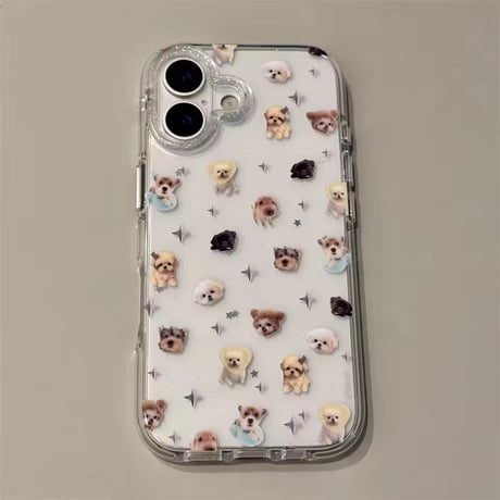 L62377 ペットフレンズ クリアiPhoneケース