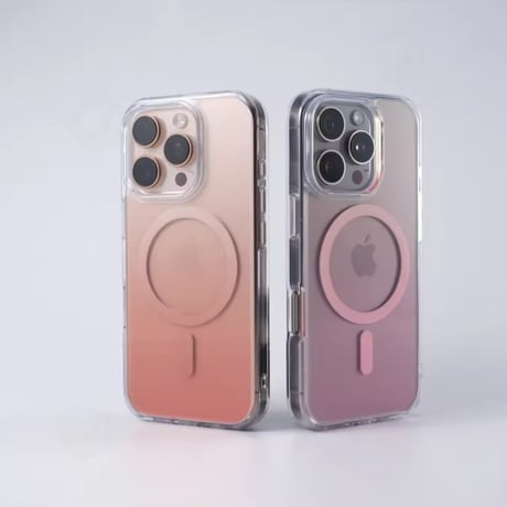 L62327 MagSafe対応 グラデーションクリア iPhoneケース