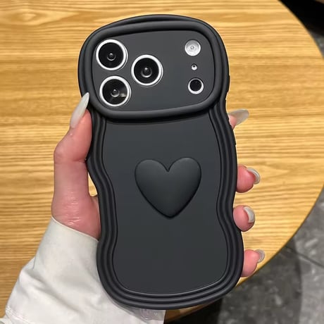 S75311 ぷっくりハート うねうねiPhoneケース
