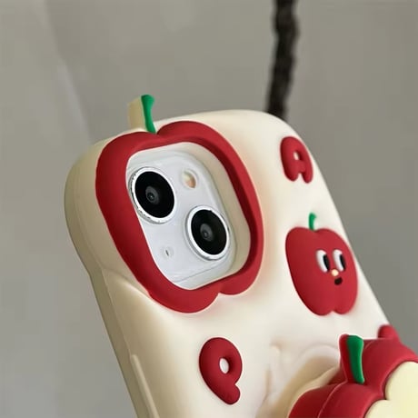 K22685 まんまるアップルスタンドiPhoneケース
