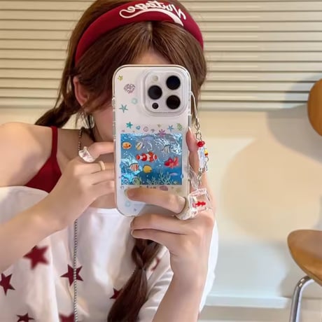 S74885 アクアリウムクリア iPhoneケース
