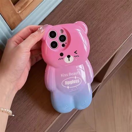 S74787 ぷっくりベアiPhoneケース