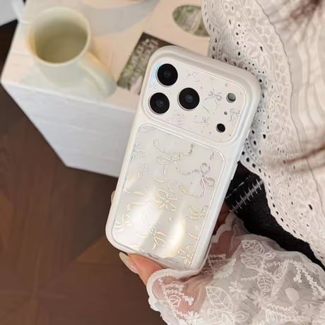 S75619 シルバーリボンiPhoneケース