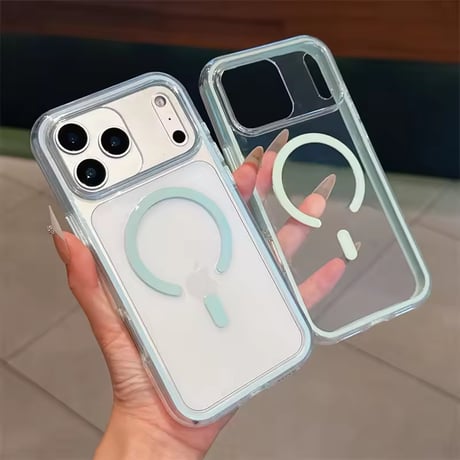 L62402 カラーマグリングクリアiPhoneケース