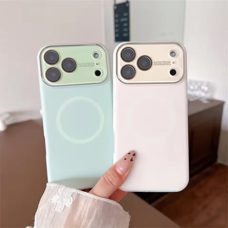 S75289 くすみカラー MagSafe対応シンプルiPhoneケース