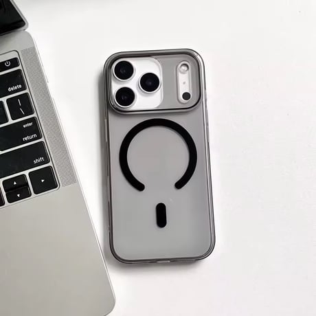 L62320 MagSafe対応カラーフレーム クリア iPhoneケース
