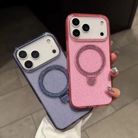 L62359 グリッターリングスタンド iPhoneケース