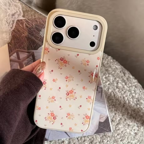 S75397 アンティークフラワー ミニブーケiPhoneケース