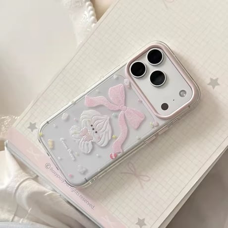 S75580 リボンドール クリアiPhoneケース