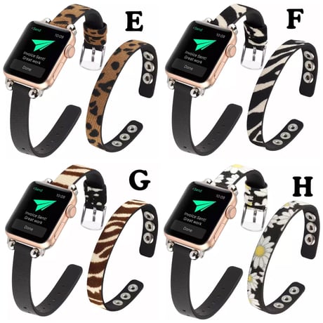 N00041 パターンレザーループ Apple Watchバンド