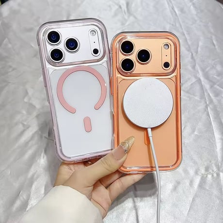 L62405 カラーフレーム MagSafe対応 iPhoneケース
