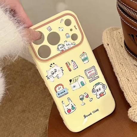 S75293 ゆるかわ日常イラスト iPhoneケース