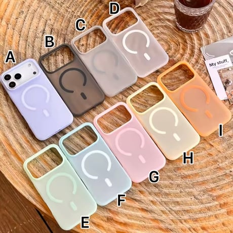 S75426 ふんわりマットカラー MagSafe対応iPhoneケース