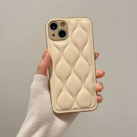 S74337 ふわモコキルティングiPhoneケース