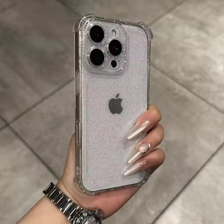 L62322 グリッタークリアiPhoneケース