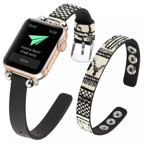 N00041 パターンレザーループ Apple Watchバンド