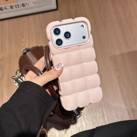 S75287 ぷくぷくブロックiPhoneケース
