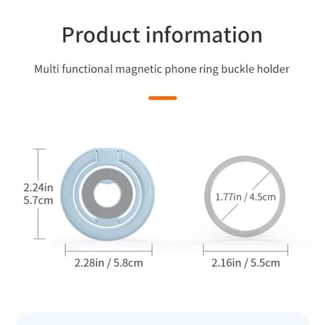 P0401 カラフルリングスタンド MagSafeグリップ