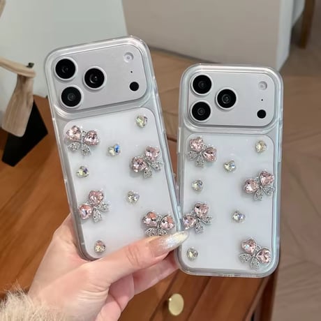 L62448 リボンビジュークリアiPhoneケース