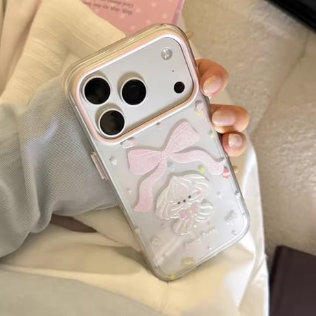 S75580 リボンドール クリアiPhoneケース