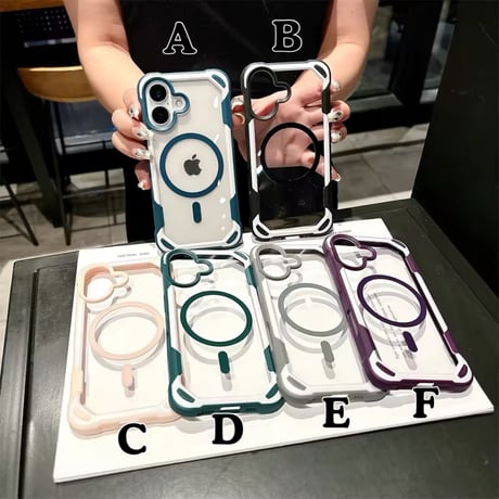 L62096 エッジカラーバンパー MagSafe対応 iPhoneケース