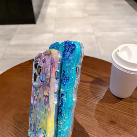 S75104 立体風バタフライiPhoneケース
