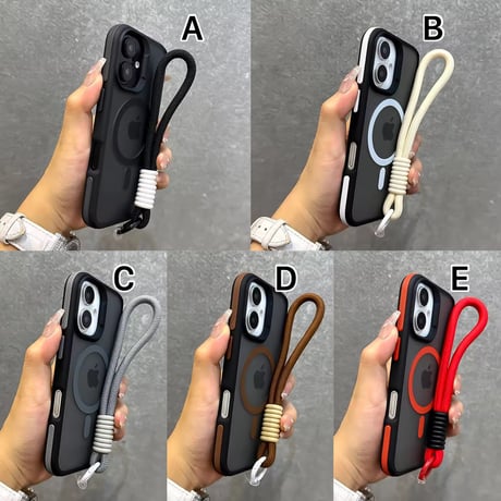 K22937 MagSafe対応 ストラップ付きクリアケース