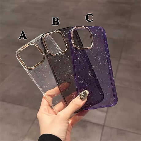 L62113 スターダストグリッターiPhoneケース