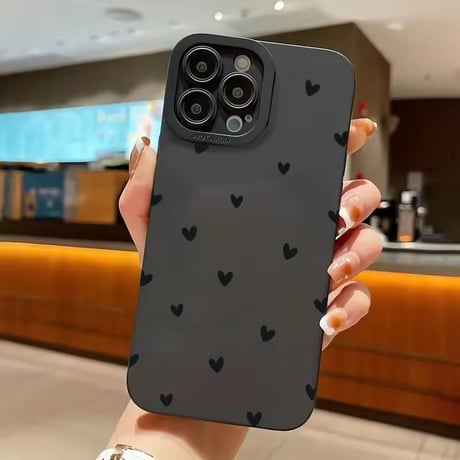 S74765 ちびハートドット iPhoneケース