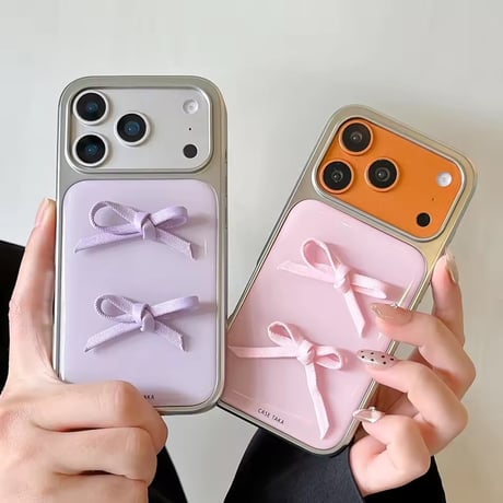S75128 リボンツインのパステルiPhoneケース