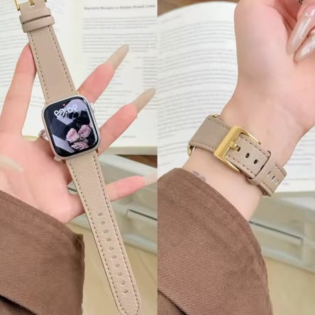 N00194 デイリーエレガント レザーApplewatchバンド