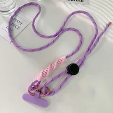 P0245  カラビナ付きスマホショルダーストラップ