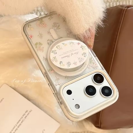 K23158 ボタニカルフラワー MagSafe対応iPhoneケース