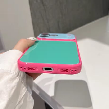 S75642 ポップカラーブロックiPhoneケース